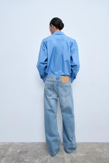 JEAN COLLECTION ZW AVEC COUPE LARGE ET TAILLE MI-HAUTE - Bleu clair de Zara - Image 6