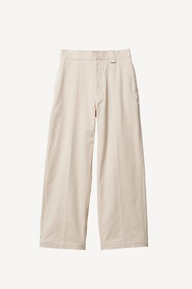 PANTALÓN CHINO WIDE FIT WILLY CHAVARRIA X ZARA - Crema de Zara