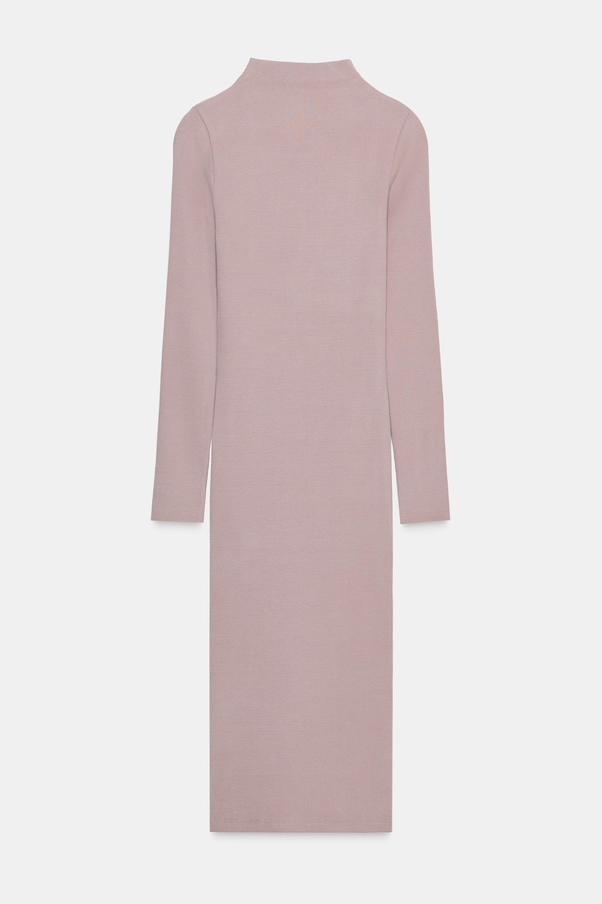 ROBE MI-LONGUE CÔTELÉE