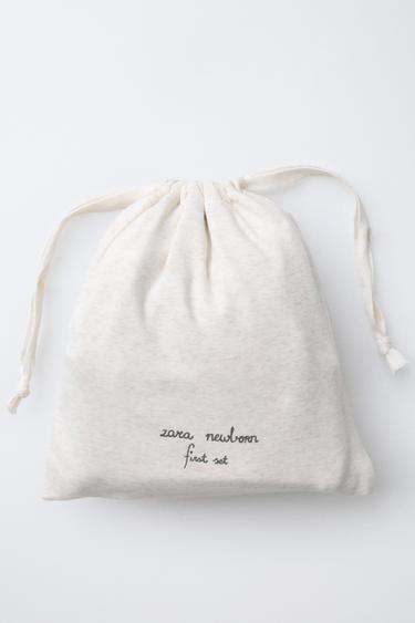 FIRST OUTFIT SET AND POUCH - Beige marl by Zara - Image 6