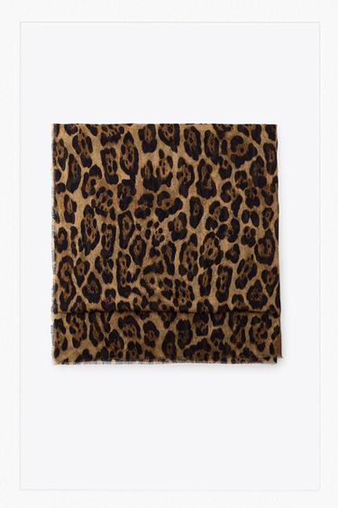 PAÑUELO MODAL ESTAMPADO ANIMAL - Leopardo de Zara