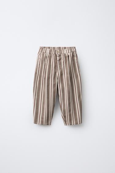 STRIPED BAGGY TROUSERS - Multicoloured by Zara