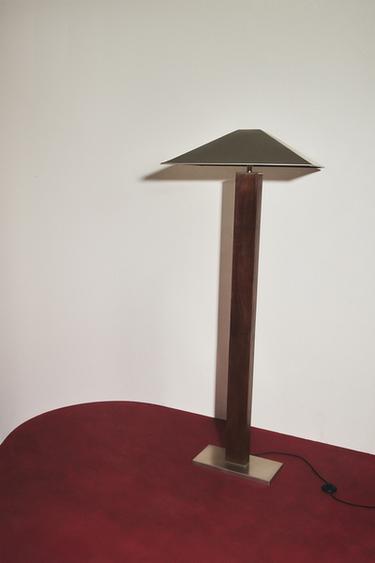 LAMPE PIED MÉTAL ET BOIS - Marron de Zara - Image 7