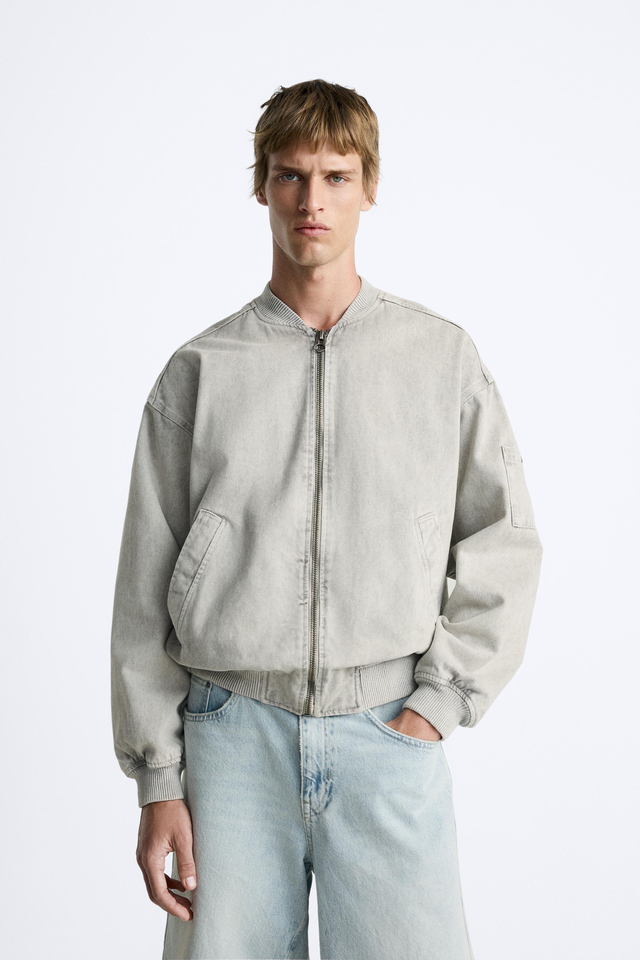 Grey bomber hotsell