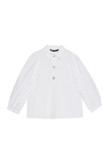 SHIRT WITH JEWEL BUTTONS