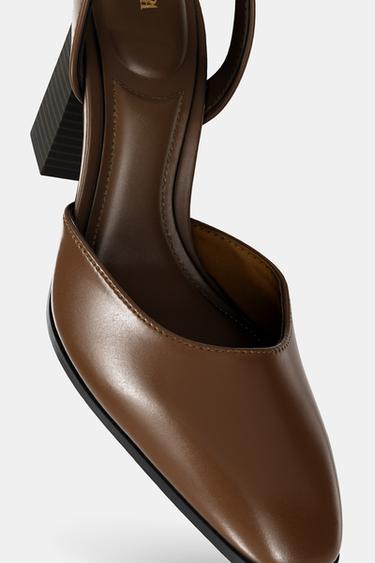 BLOCK HEEL SHOES - Brown by Zara - Image 5