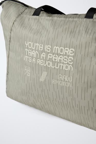 EXPLORER FOLDABLE TOTE BAG - Taupe Grey by Zara - Image 2