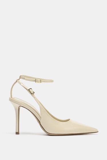 ZAPATO DESTALONADO HEBILLAS - Blanco Crudo de Zara