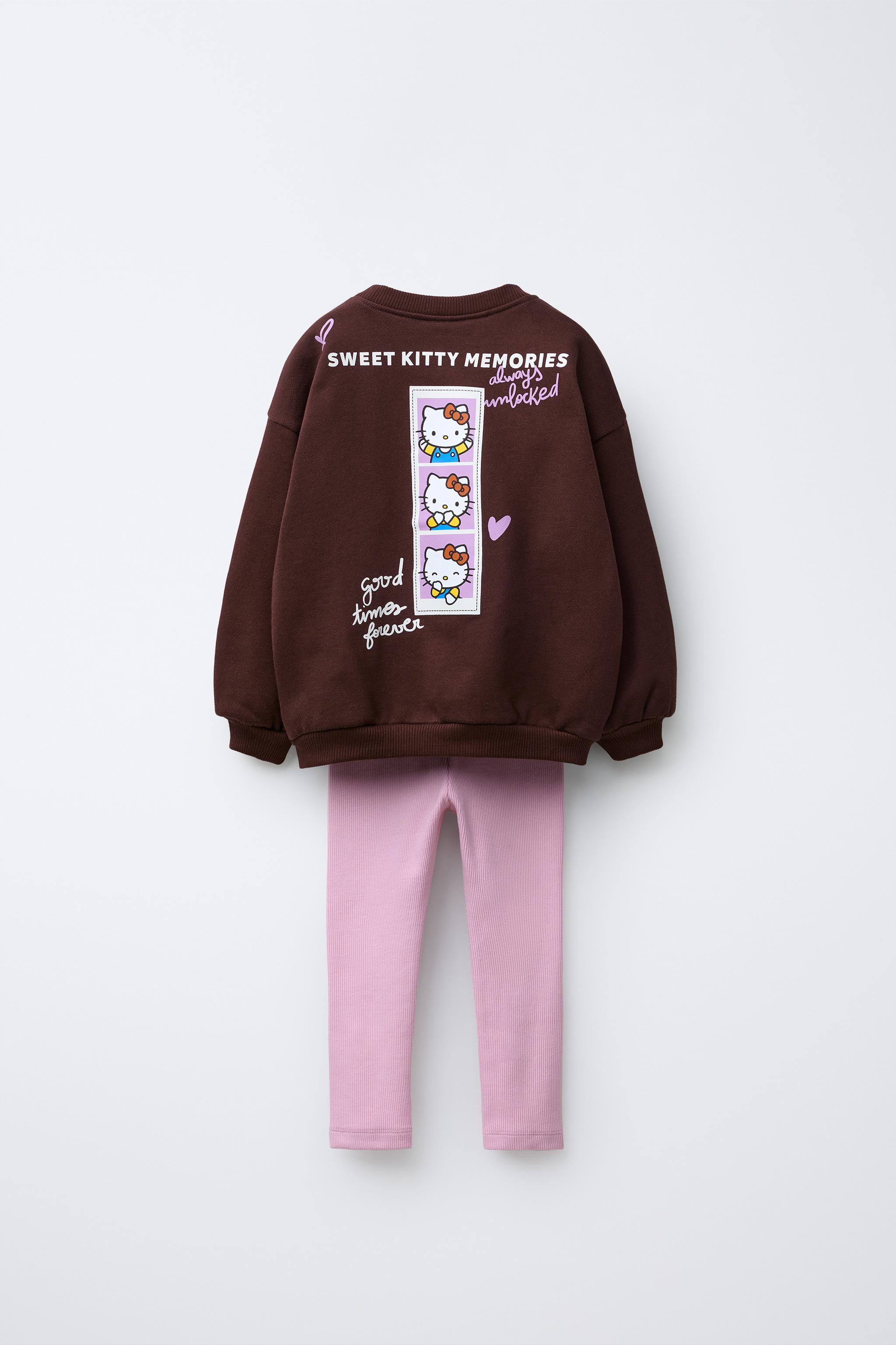 ENSEMBLE SWEAT ET LEGGING CÔTELÉS HELLO KITTY © SANRIO