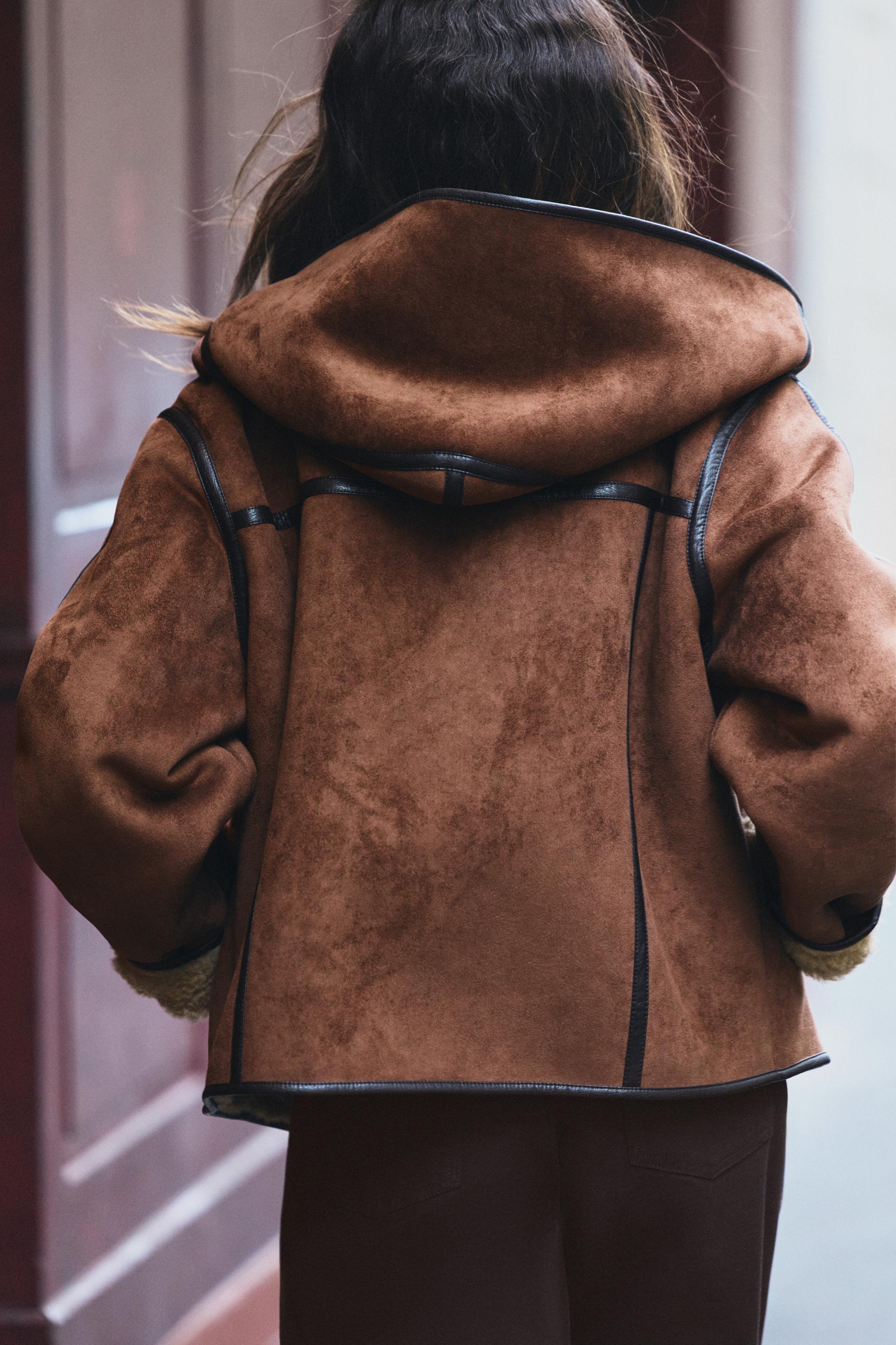 DOUBLE-FACED JACKET WITH HOODIE