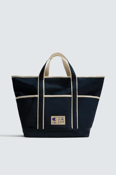 MALA TOTE BAG TECIDO CHAMPION ® X ZARA - Azul da Zara
