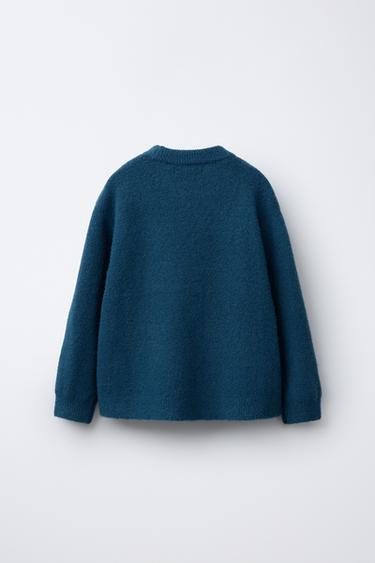 PULL EN MAILLE DOUCE LAINE - Bleu roi de Zara - Image 1