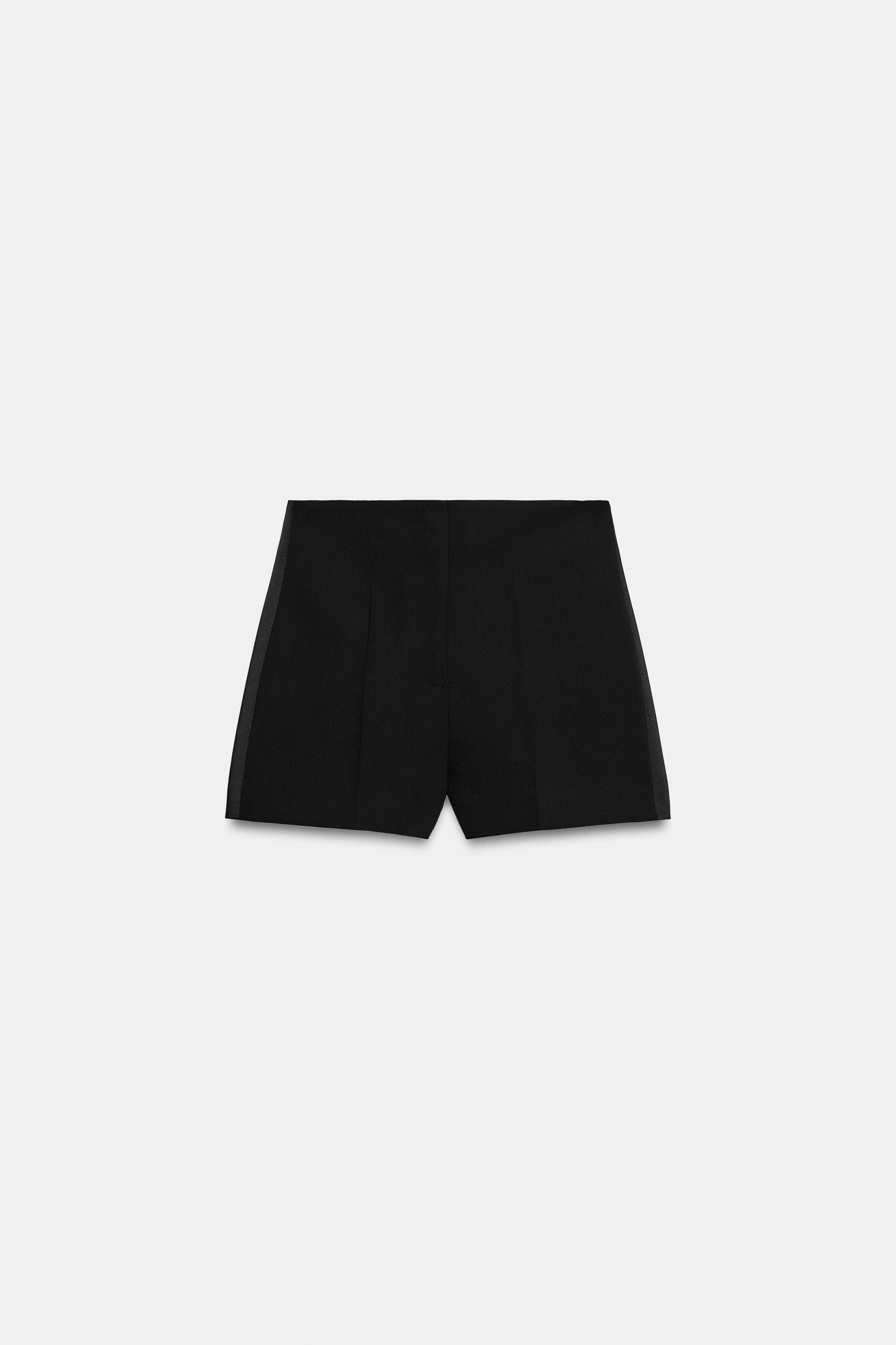 SATIN SIDE STRIPE BERMUDA SHORTS