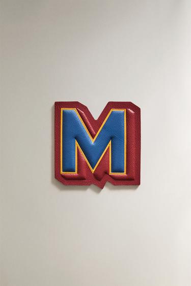 PARCHE PIEL LETRA M - Multicolor de Zara - Imagen 0