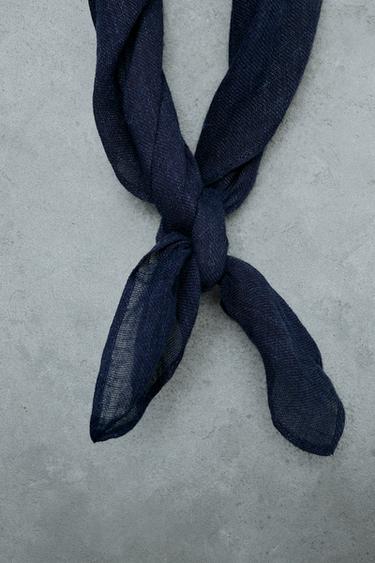 STORIESZ - PACK OF TWO LINEN BLEND BANDANAS - Multicoloured by Zara - Image 5