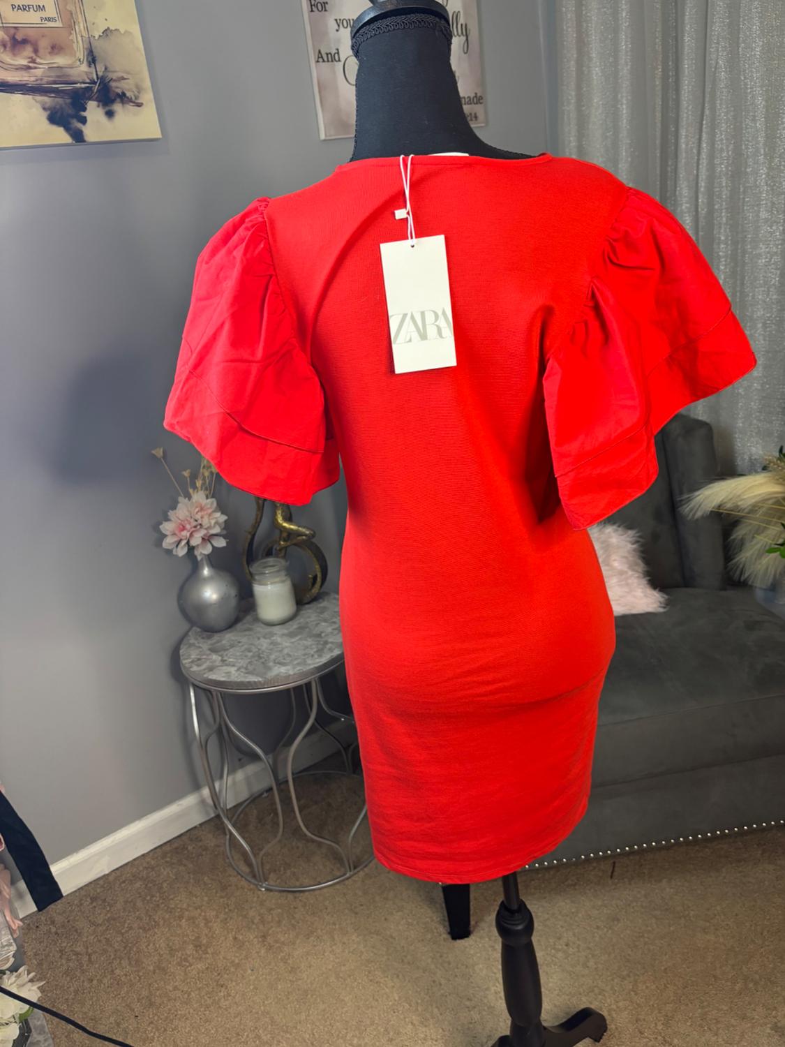 VESTIDO COMBINADO VOLANTES - Image 3