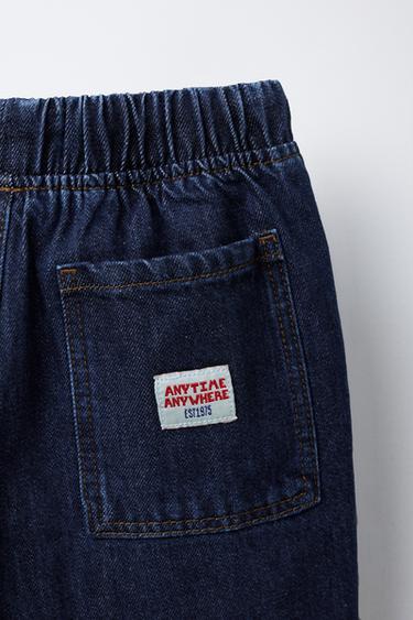 JEANS BAGGY BOLSILLOS - Azul de Zara