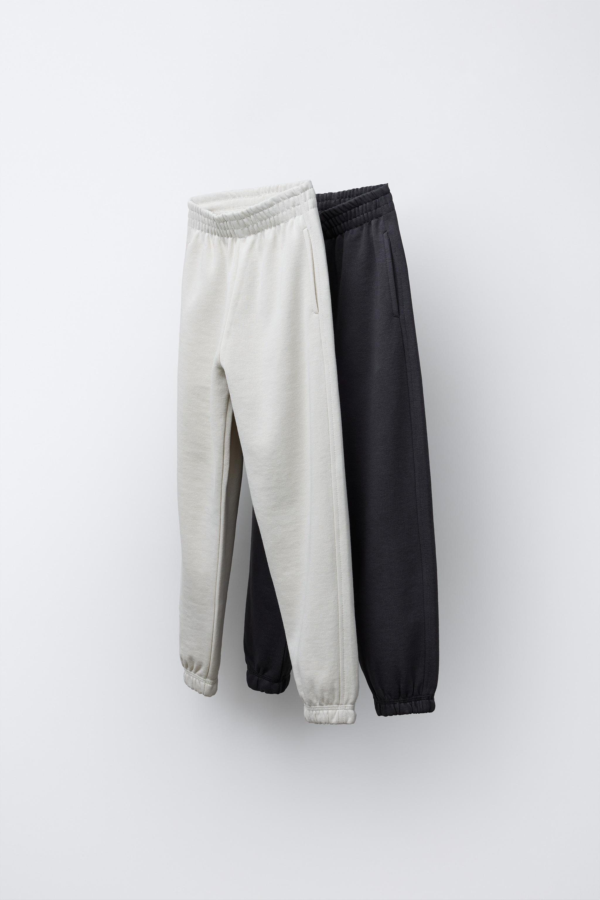 TWO-PACK OF FLEECE JOGGER PANTS - Anthracite grey | ZARA United States