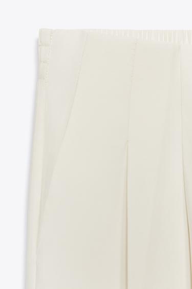 PALAZZO TROUSERS - Ecru by Zara - Image 8