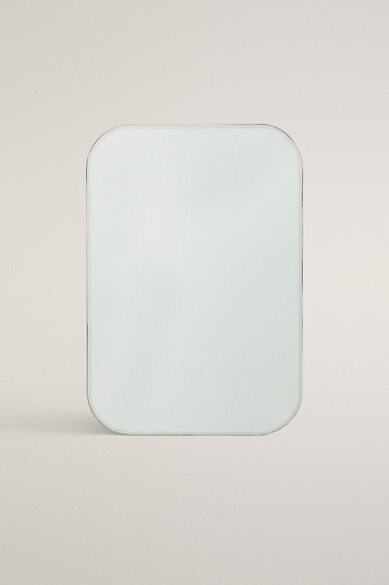 MIROIR MURAL CADRE ARRONDI - Argent Mat de Zara - Image 0