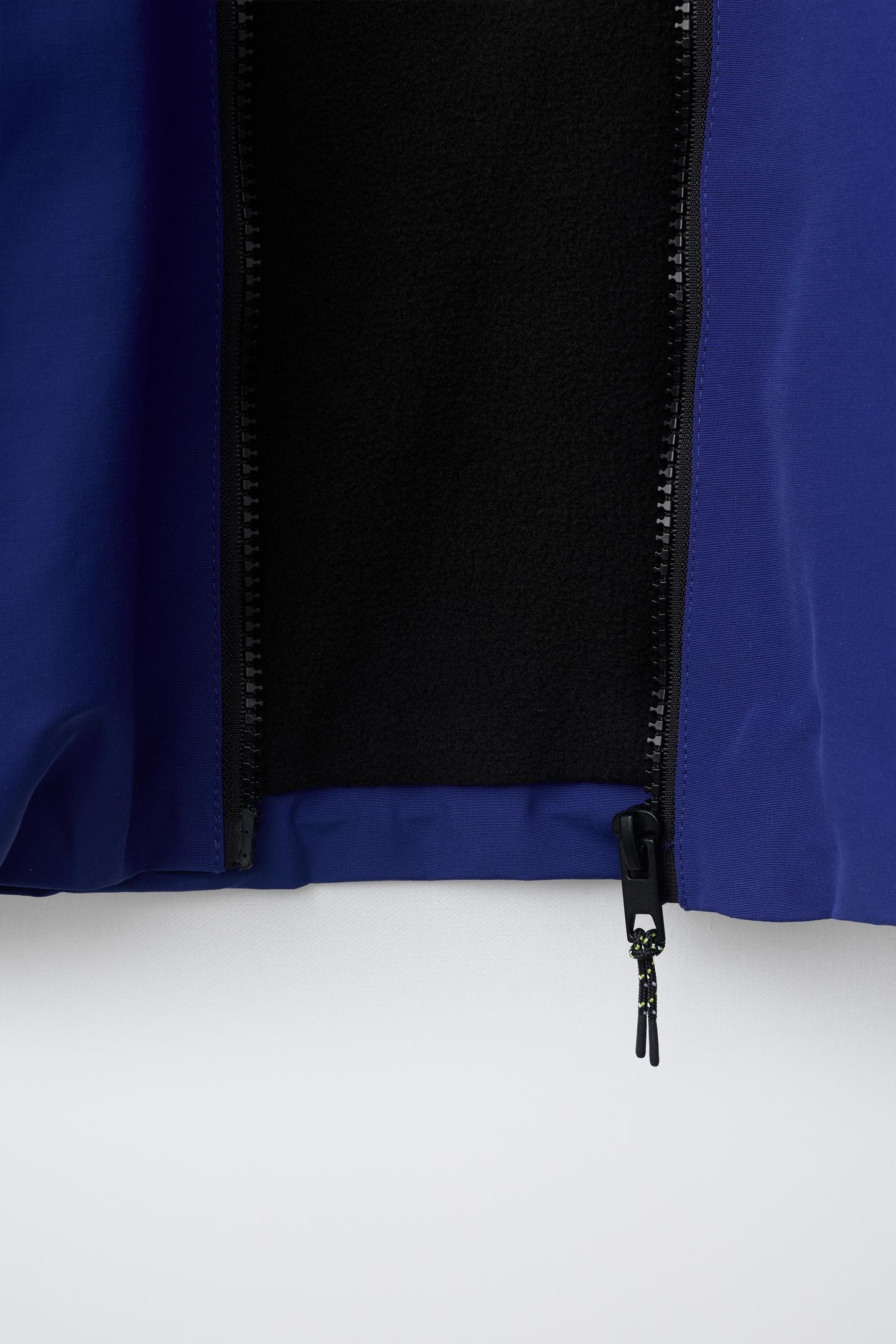 Детская куртка Zara Technical Hoodie Jacket, цвет: Голубоватый — фото 8