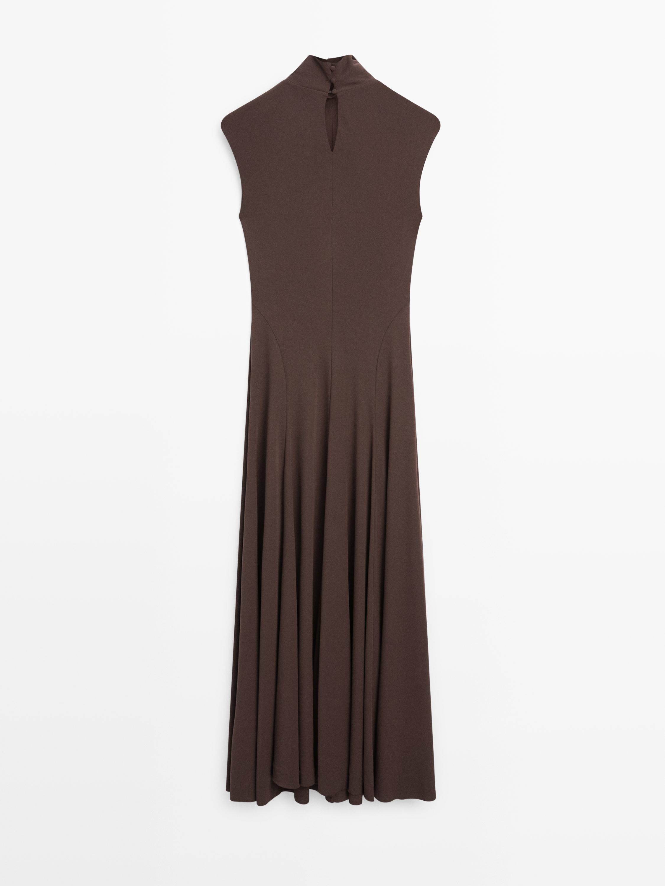 Long high neck dress - STUDIO