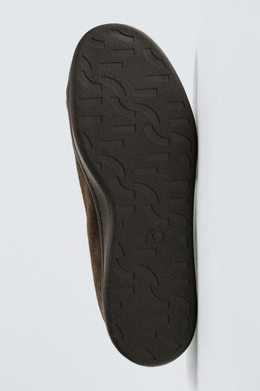 TENNIS EN CUIR - Marron de Zara - Image 3