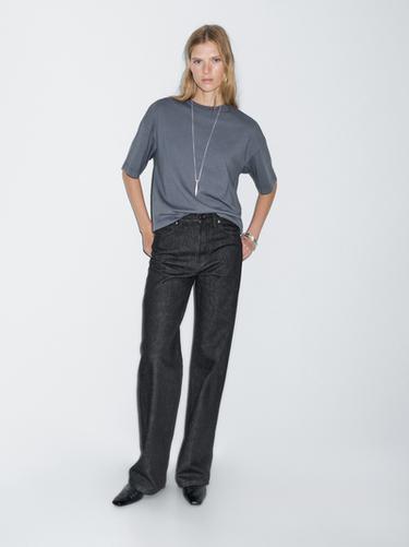 Zara High-waist wide-leg jeans - Blue