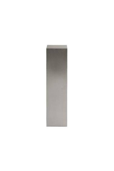 BRUSHED STAINLESS STEEL PEDESTAL | STUDIO MARY LENNOX - Steel by Zara