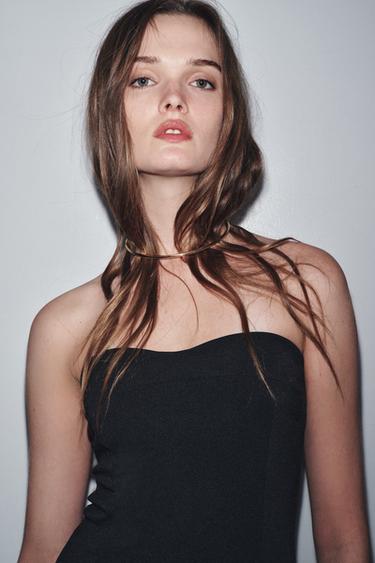 ROBE BUSTIER BIMATIÈRE - Noir de Zara - Image 3