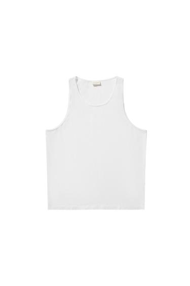 Zara RELAXED FIT TANK TOP - White