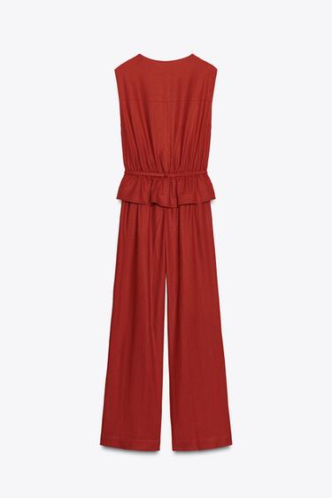 COMBINAISON GILET AVEC LIN - Tuile de Zara - Image 7