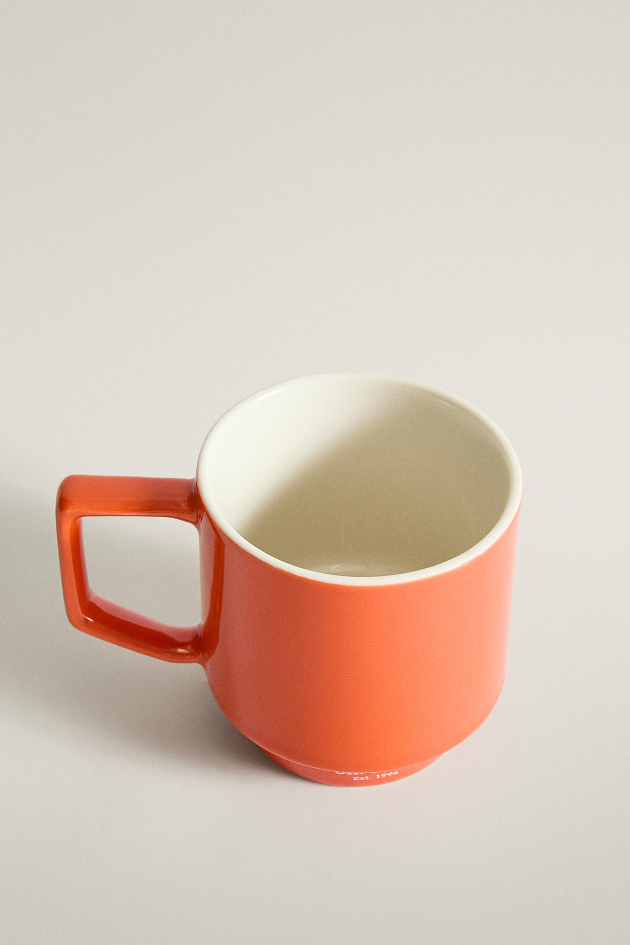 STONEWARE ESPRESSO MUG | 0FR. PARIS — Orange