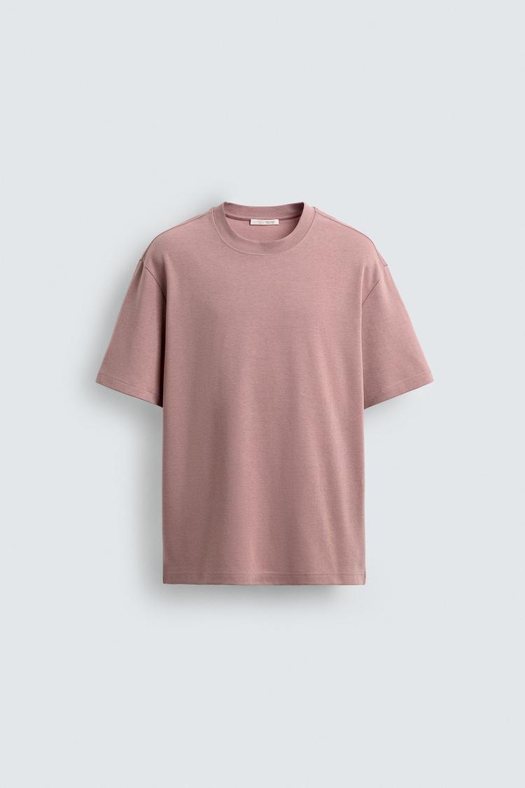 ZARA RELAXED FIT INTERLOCK T-SHIRT /04