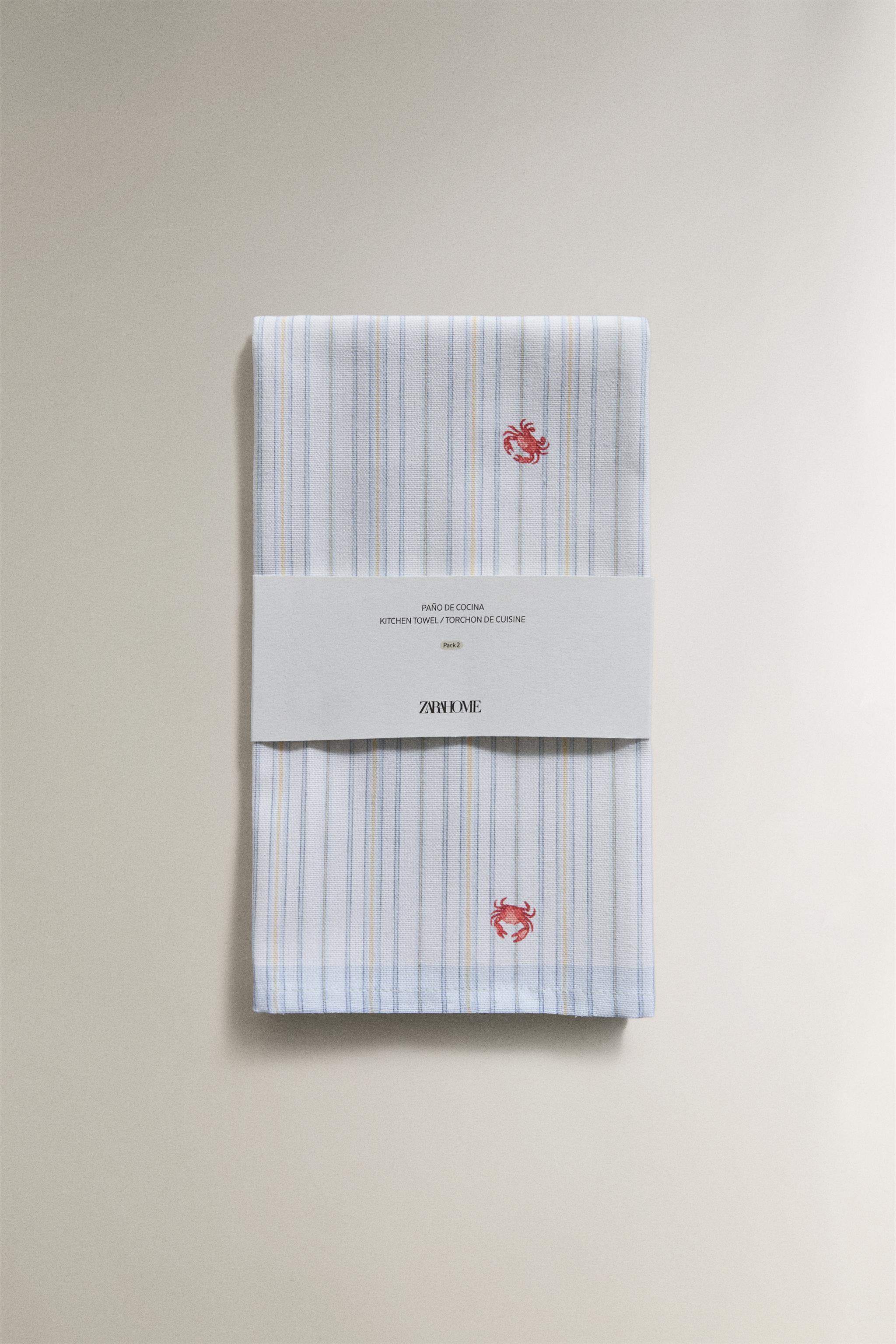 CRAB TEA TOWEL SET (PACK OF 2)