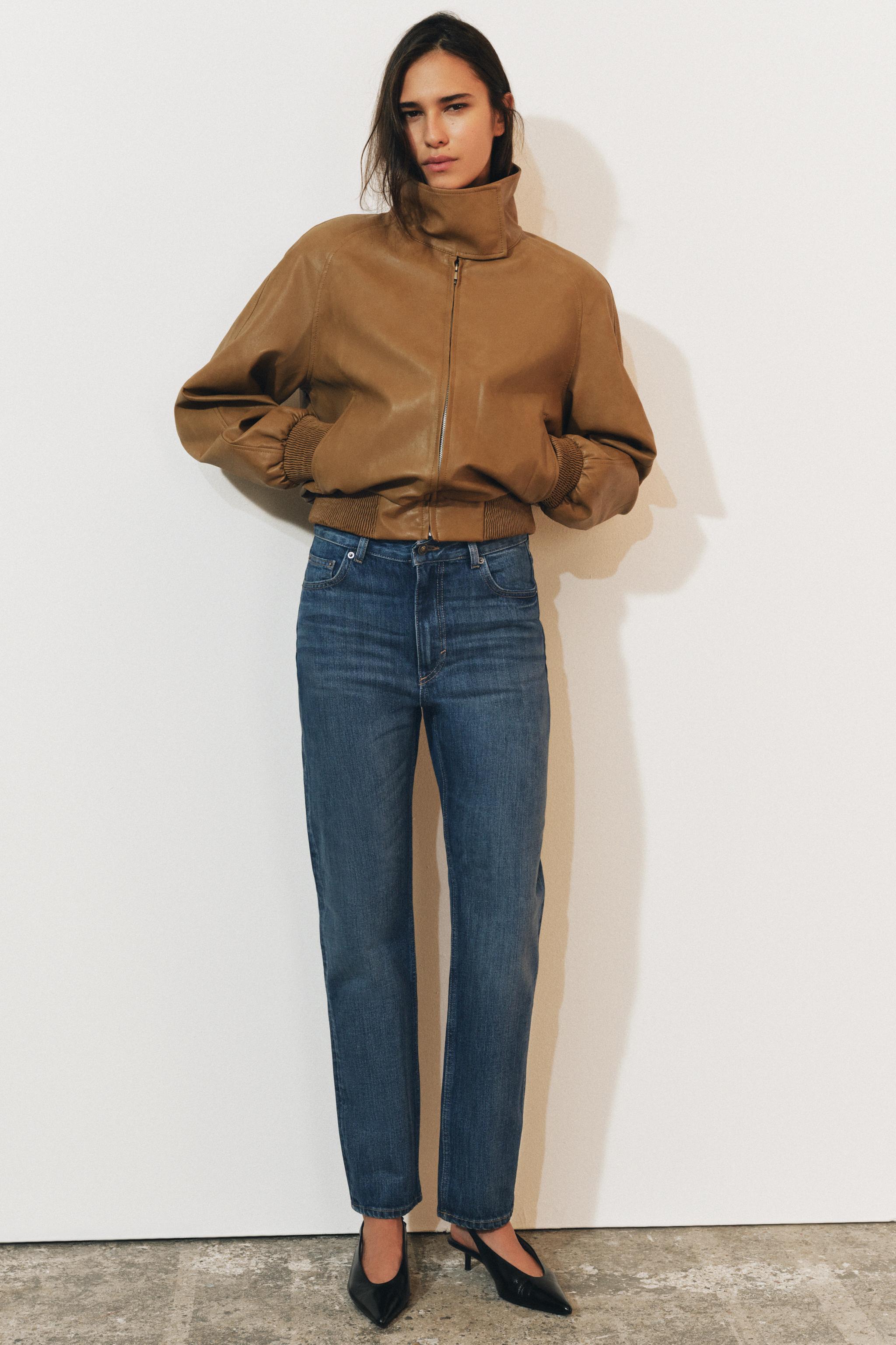 Zw Collection High-Rise Straight-Fit Jeans by Zara