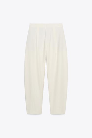 ZW COLLECTION BALLOON TROUSERS - Ecru by Zara - Image 5