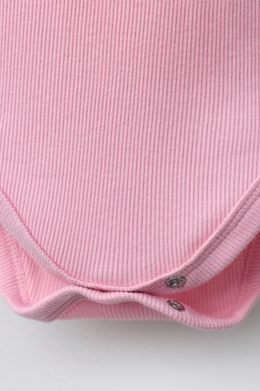 LOT DE CINQ BODYS SANS MANCHES BRODERIE SUISSE - Rose de Zara - Image 4