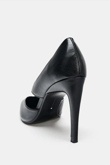 CHAUSSURES À TALONS ASYMÉTRIQUES - Noir de Zara - Image 4