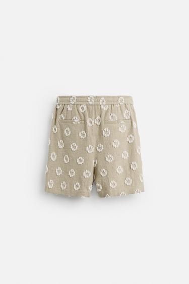 BERMUDA JACQUARD EN RELIEF - Beige de Zara - Image 5