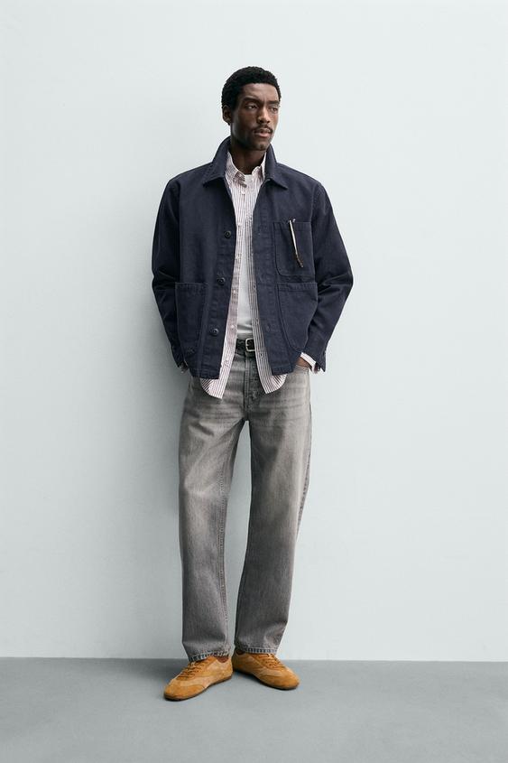REGULAR FIT DENIM OVERSHIRT from Zara - $79.90
