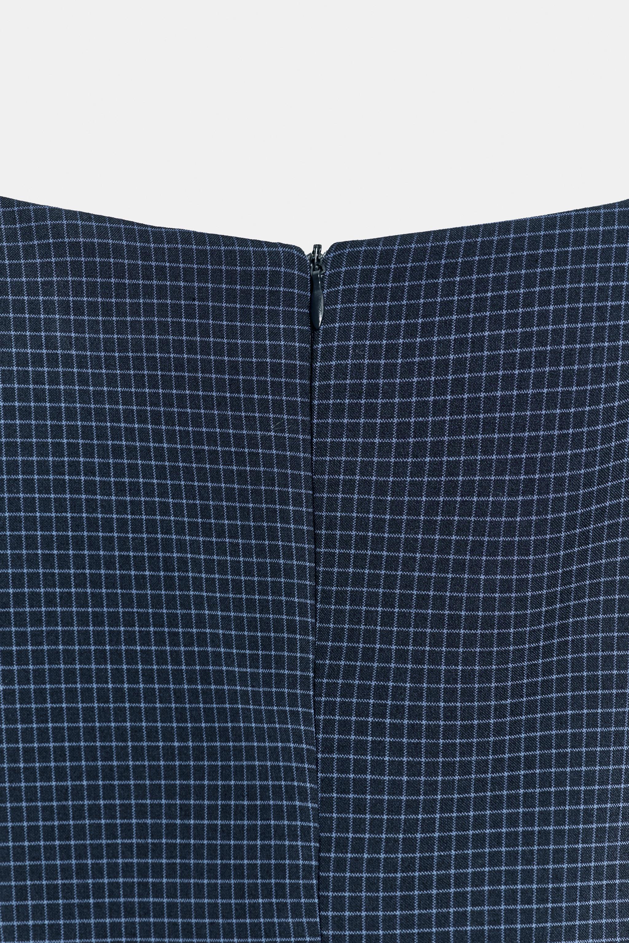 PLAID PLEATED MINI DRESS