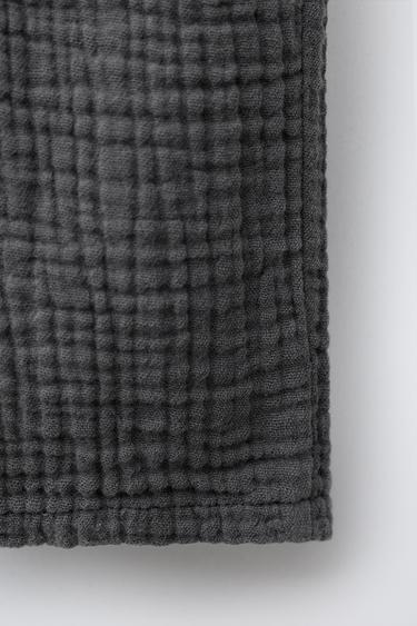 PANTALON BAGGY EN GAZE DE COTTON - Acier de Zara - Image 3