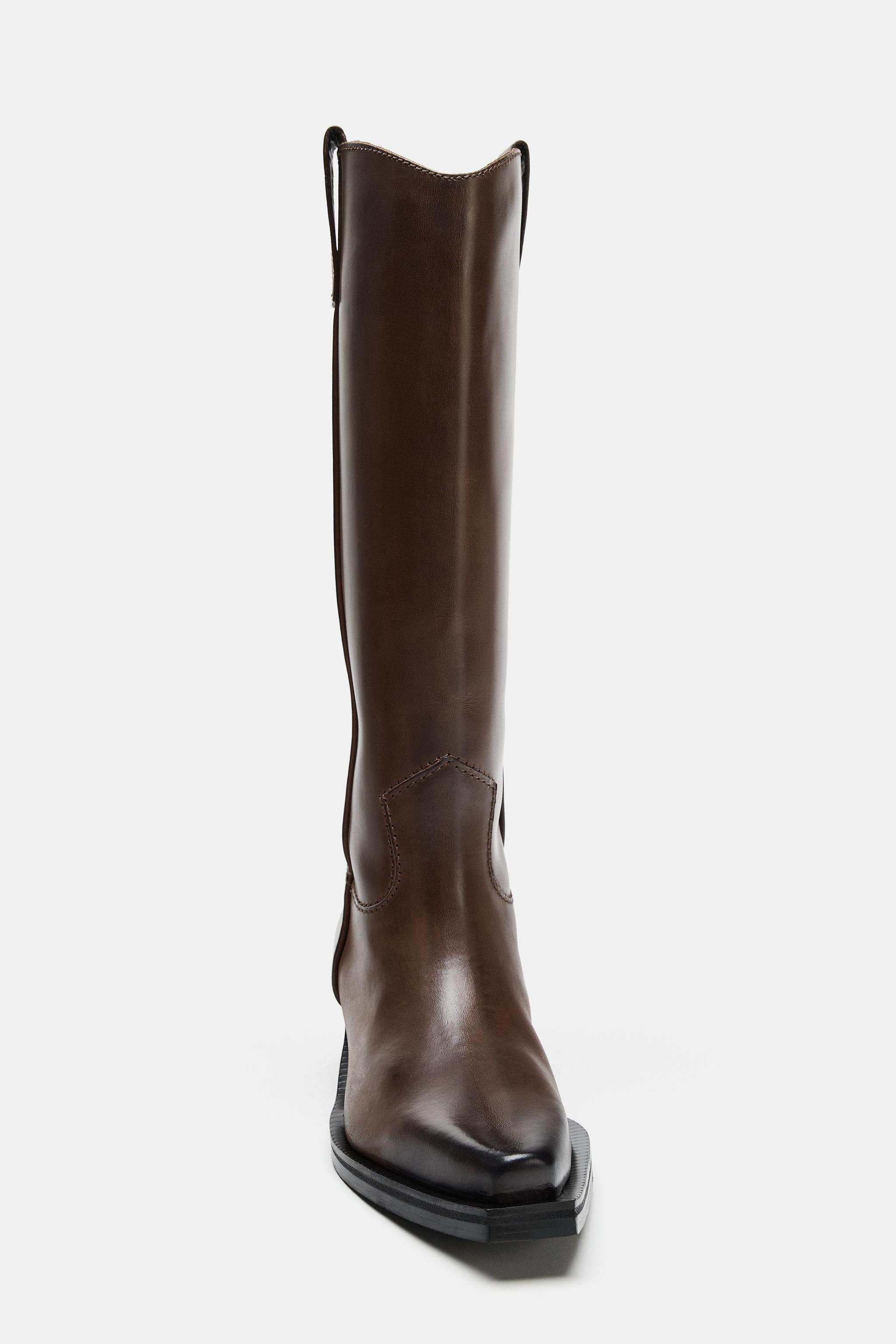LEATHER COWBOY BOOTS