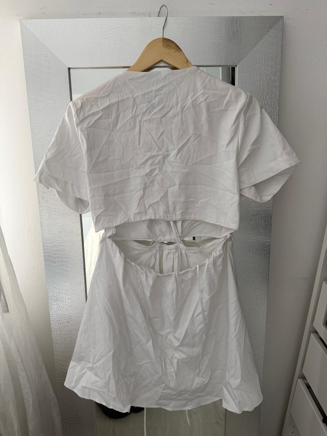 POPLIN CUT-OUT DRESS - Image 2