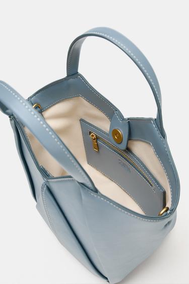 MINI SAC SHOPPER - Bleu de Zara - Image 5