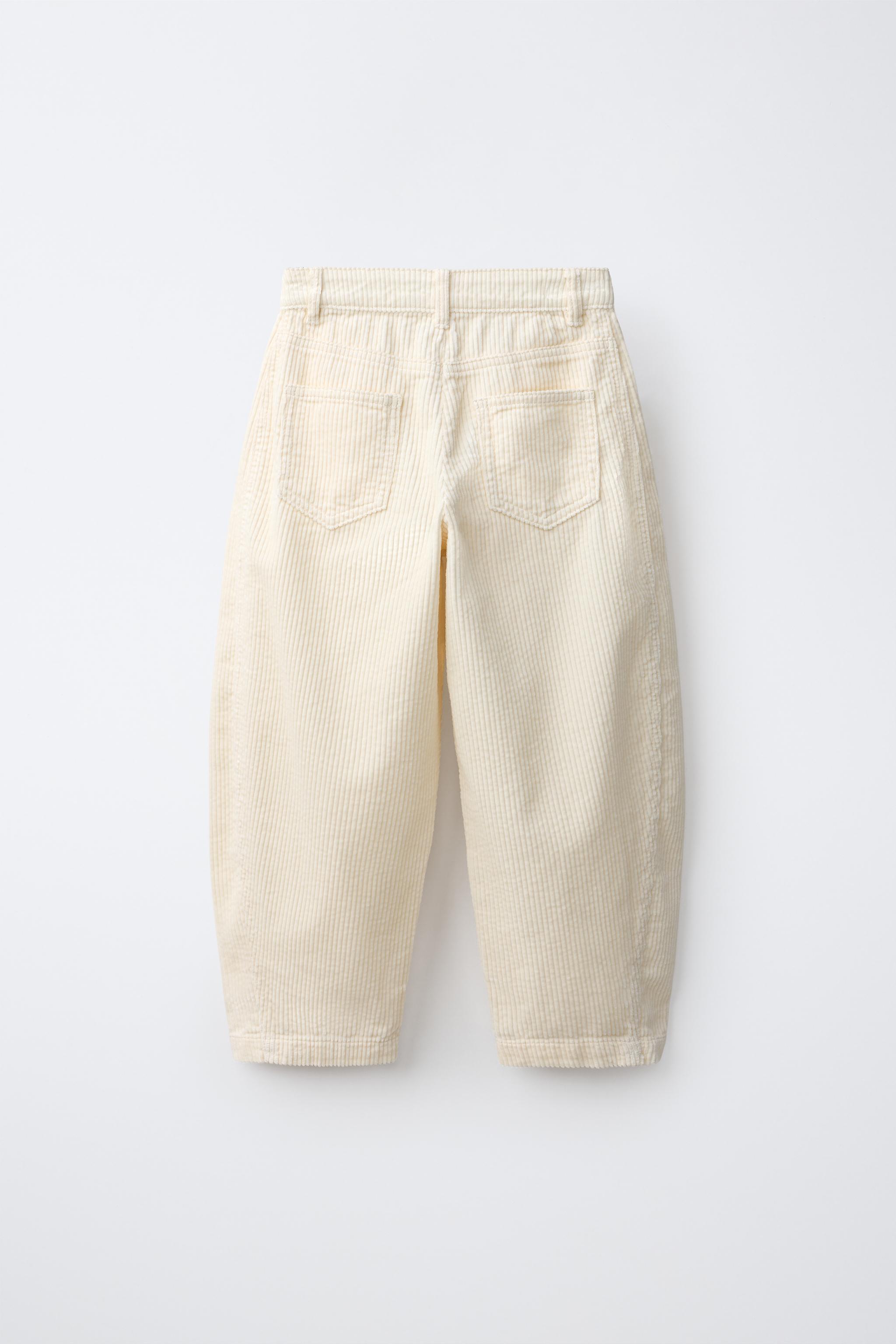 CORDUROY BARREL PANTS