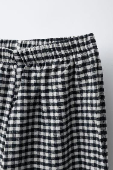 6-14 ANS/ PYJAMA À CARREAUX VICHY - Noir / Écru de Zara - Image 6