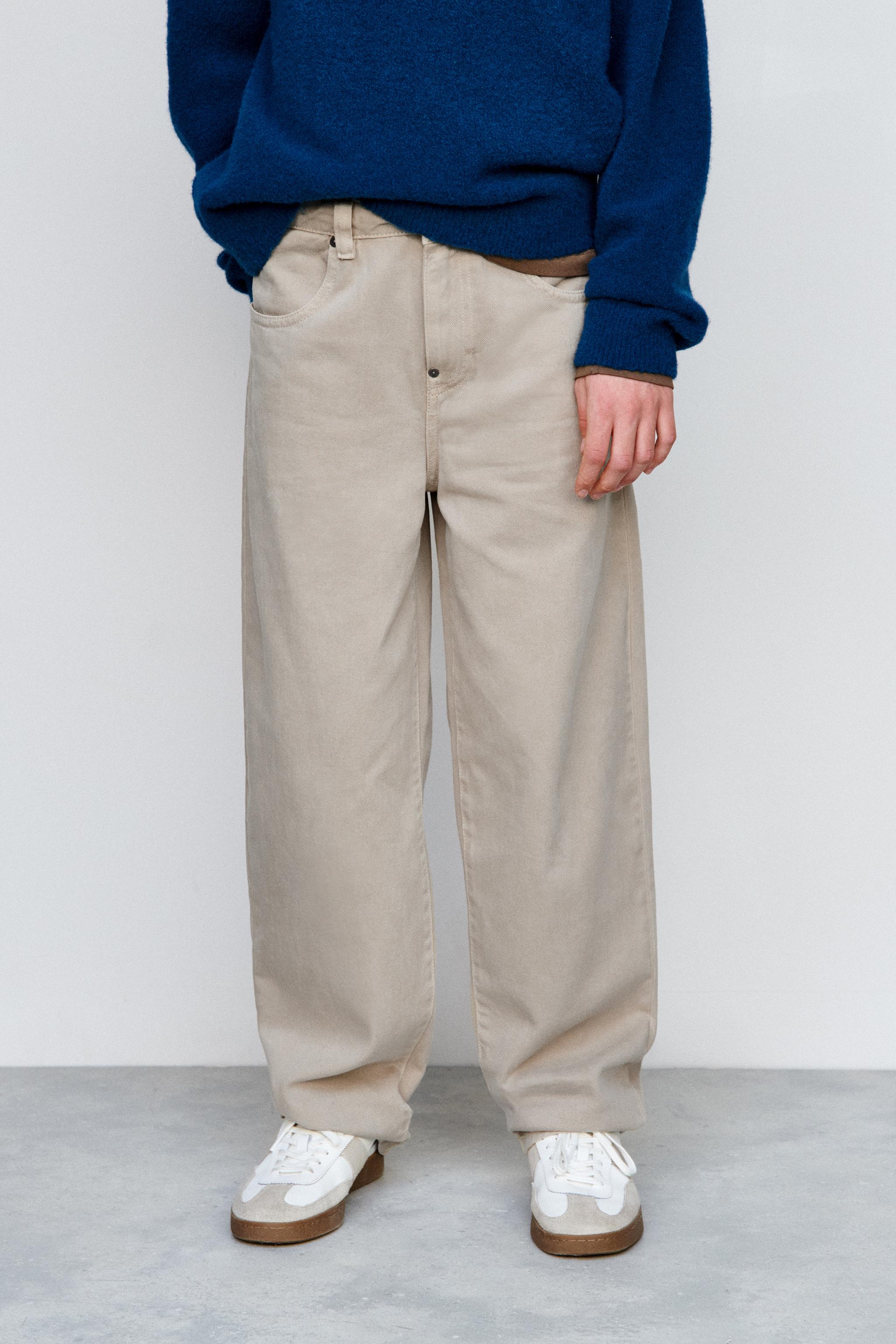 LOOSE FIT TWILL PANTS