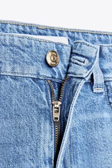 JEAN Z1975 DROIT TAILLE HAUTE LONGUEUR 7/8 - Bleu moyen de Zara - Image 9